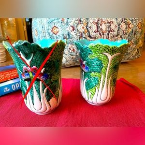 ANTIQUE RARE CHINESE QING DYNASTY FAMILLE VERTE/ BOK CHOY - ONLY ONE LEFT!